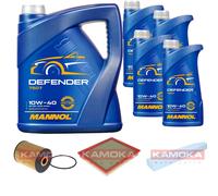 KAMOKA Controllo Set MANNOL Defender 10W-40 9L Per Jeep Grand Cherokee II