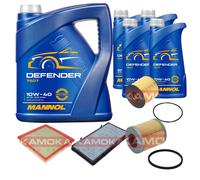 KAMOKA Controllo Set MANNOL Defender 10W-40 9L Per Opel Vivaro Kasten 2.5
