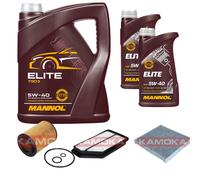 Kamoka Controllo Set mannol D'Elite 5W-40 7L per Honda Civic VIII