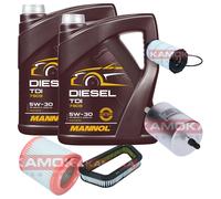 KAMOKA Controllo Set MANNOL Diesel TDI 5W-30 10L Per Audi A8 4.2 FSI Quattro