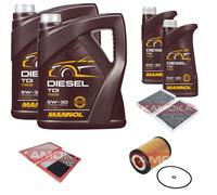 KAMOKA Controllo Set MANNOL Diesel TDI 5W-30 12L Per Mercedes-Benz S-Klasse