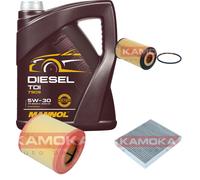 KAMOKA Controllo Set MANNOL Diesel TDI 5W-30 5L Per Opel Astra K Caravan