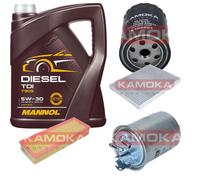 KAMOKA Controllo set MANNOL Diesel TDI 5W-30 5L per Seat Cordoba Vario 1.9