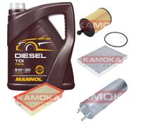 KAMOKA Controllo set MANNOL Diesel TDI 5W-30 5L per VW Bus V Vans 1.9