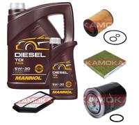 KAMOKA Controllo Set MANNOL Diesel TDI 5W-30 6L Per Honda Civic VIII