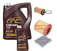 KAMOKA Controllo Set MANNOL Diesel TDI 5W-30 6L Per Opel Astra K Caravan
