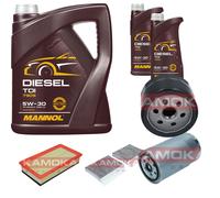 KAMOKA Controllo Set MANNOL Diesel TDI 5W-30 7L Per Alfa Romeo GT 1.9 JTD