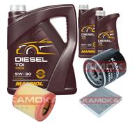 KAMOKA Controllo Set MANNOL Diesel TDI 5W-30 7L Per Opel Astra K 1.0 Turbo