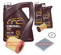 KAMOKA Controllo Set MANNOL Diesel TDI 5W-30 7L Per Opel Astra K 1.6 BiTurbo