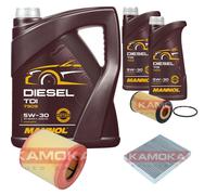 KAMOKA Controllo Set MANNOL Diesel TDI 5W-30 7L Per Opel Astra K Caravan