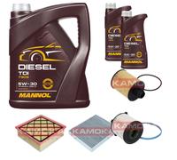 KAMOKA Controllo Set MANNOL Diesel TDI 5W-30 7L Per Opel Meriva B