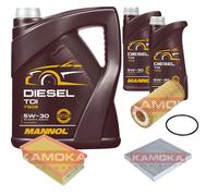 KAMOKA Controllo Set MANNOL Diesel TDI 5W-30 7L Per Seat Leon ST 1.8 TSi 2.0