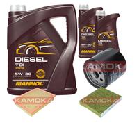 KAMOKA Controllo Set MANNOL Diesel TDI 5W-30 7L Per Toyota Hilux VIII