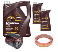 KAMOKA Controllo Set MANNOL Diesel TDI 5W-30 7L Per VW Golf III 1.6 1.4 Seat
