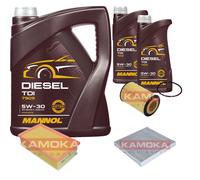 KAMOKA Controllo Set MANNOL Diesel TDI 5W-30 7L Per VW Touran 2.0