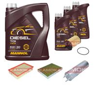 KAMOKA Controllo set MANNOL Diesel TDI 5W-30 8L per VW Transporter V Bus 1.9