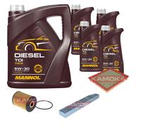 KAMOKA Controllo Set MANNOL Diesel TDI 5W-30 9L Per Jeep Grand Cherokee II