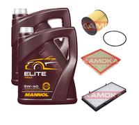 KAMOKA Controllo Set MANNOL Elite 5W-40 10L Per Opel Vivaro Kasten 2.5 DTI