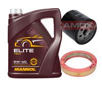 KAMOKA Controllo Set MANNOL Elite 5W-40 5 L per VW Lupo 1.0 Polo 1.4 60 Seat