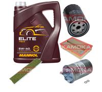 KAMOKA Controllo Set MANNOL Elite 5W-40 5L Adatto Per VW Sharan 1.9 TDI