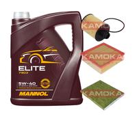 Kamoka Controllo Set mannol Elite 5W-40 5L per Opel Corsa Doppie 1.3