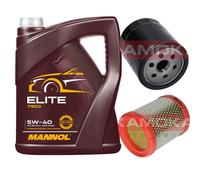 KAMOKA Controllo Set MANNOL Elite 5W-40 5L Per Peugeot 106 II 1.1I 1.6I 1.4I