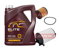 KAMOKA Controllo Set MANNOL Elite 5W-40 5L per VW Golf V Seat Leon