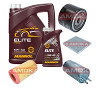 KAMOKA Controllo set MANNOL Elite 5W-40 6L per Fiat Ducato Box 120