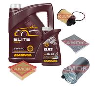 Kamoka Controllo Set mannol Elite 5W-40 6L per Opel Corsa D '1.3