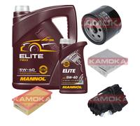KAMOKA Controllo Set MANNOL Elite 5W-40 6L Per Renault Modus/Grand 1.5 DCI