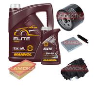 KAMOKA Controllo Set MANNOL Elite 5W-40 6L Per Renault Modus/Grand 1.5 DCI