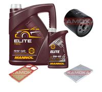 KAMOKA Controllo Set MANNOL Elite 5W-40 6L Per VW Lupo 1.4 16V 1.6 GTI Polo