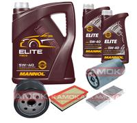 KAMOKA Controllo Set MANNOL Elite 5W-40 7L Per Alfa Romeo GT 1.9 JTD 147