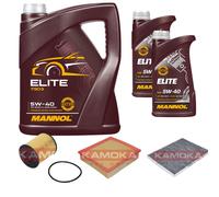 KAMOKA Controllo Set MANNOL Elite 5W-40 7L Per Opel Omega B 2.5 V6 3.0