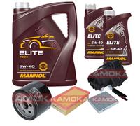 KAMOKA Controllo Set MANNOL Elite 5W-40 7L Per Renault Modus/Grand 1.5 DCI