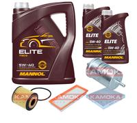 KAMOKA Controllo Set MANNOL Elite 5W-40 7L Per Smart Fortwo Coupe 0.8 CDI