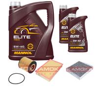 KAMOKA Controllo set MANNOL Elite 5W-40 7L per Volvo V70 II 2.4 2.5 T S60 Io