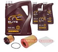 KAMOKA Controllo Set MANNOL Elite 5W-40 8L Per Alfa Romeo Spider 2.2 JTS 159