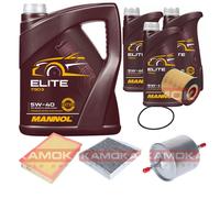 KAMOKA Controllo set MANNOL Elite 5W-40 8L per Volvo V70 II 2.4 2.5 T S60 Io