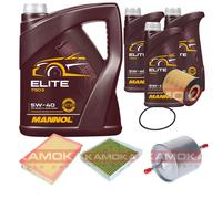 KAMOKA Controllo set MANNOL Elite 5W-40 8L per Volvo V70 II 2.4 2.5 T S60 Io