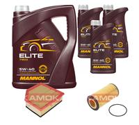 KAMOKA Controllo Set MANNOL Elite 5W-40 8L Per Volvo V70 II 2.4 D5 XC70
