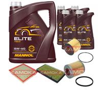 KAMOKA Controllo Set MANNOL Elite 5W-40 9L Per Opel Vivaro Kasten 2.5 DTI