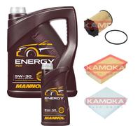 Kamoka Controllo Set mannol Energia 5W-30 6L per Ford di Messa II 1.6