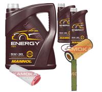 Kamoka Controllo Set mannol Energia 5W-30 7L per BMW 3er Touring 320d 318d