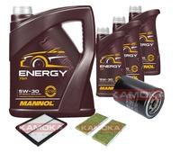 Kamoka Controllo Set mannol Energia 5W-30 8L per Kia Sorento I 2.5 Crdi
