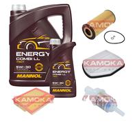 KAMOKA Controllo set MANNOL Energia Combi LL 5W-30 6L per Mercedes classe-C