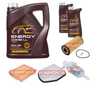 KAMOKA Controllo set MANNOL Energia Combi LL 5W-30 7L per Mercedes classe-C