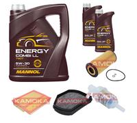 KAMOKA Controllo set MANNOL Energia Combi LL 5W-30 7L per Mercedes classe-C