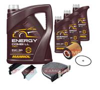 KAMOKA Controllo set MANNOL Energia Combi LL 5W-30 8L per Mercedes