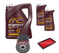 Kamoka Controllo Set mannol Energia Ultra JP 5W-20 7L per Mozzo Nissan